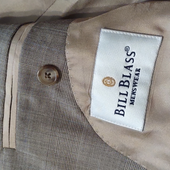 Bill Blass Menswear Tan Suit Jacket And Pants - Picture 5 of 9